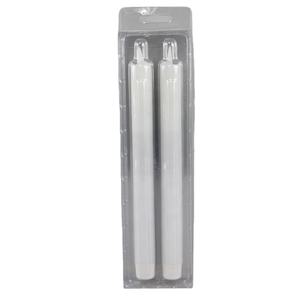 2025 nuevo AY, juego al por mayor de 2 velas cónicas LED eléctricas de cera Real parpadeantes blancas sin llama con llama móvil - Product Image 4