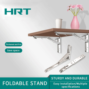 Soporte Plegable para Estante, Soporte Triangular Plegable para Montaje en Pared, Ahorro de Espacio con 1.5 cm de Separación, Herrajes para Muebles para <span class=keywords><strong>Restauración</strong></span> de Muebles - Product Image 2