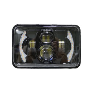 GOODZOOM Faro <span class=keywords><strong>LED</strong></span> da 5 Pollici con DRL e Indicatore di Direzione, Luce di Lavoro Rettangolare con Lente Proiettore Alta/Bassa Intensità, Compatibile per Camion e Auto - Product Image 1