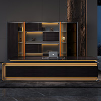 Meubles de bureau commerciaux, bureau de direction, bureau moderne, bureau en forme de L, bureau modulaire, bureau de direction de luxe