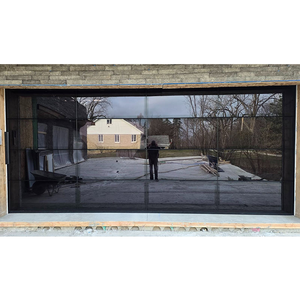 <span class=keywords><strong>Porte</strong></span> de <span class=keywords><strong>garage</strong></span> sectionnelle automatique résidentielle de haute qualité 9x8 en verre noir moderne pour <span class=keywords><strong>maison</strong></span> en aluminium sans cadre - Product Image 4