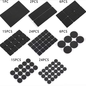 Tùy chỉnh xử lý Logo màu đen tự dính Silicone niêm phong sốc Pad Silicone cửa bảo vệ chống va chạm cao su Pad - Product Image 2