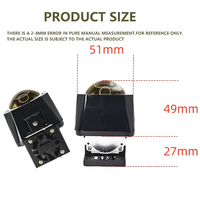 Kit de modernisation et de tuning automobile IDISON J1D Universal 12V 1,5 pouce, projecteur bi-LED Matrix, phare 40W 6500K
