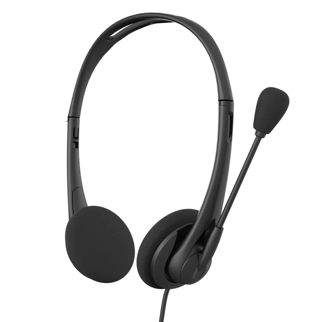 OEM Factory Model Wired Light Weight Computer Headphone With Boom Mic USB a or Type C Plug for Study on PC and Notebook
