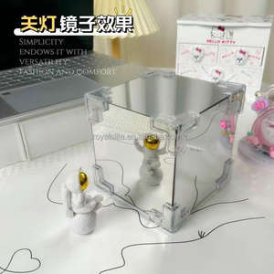 Lámpara de Noche Decorativa LED, Lámpara de Mesa DIY Hecha a Mano, Flores de Espejo, Lámpara de Noche de Tulipanes <span class=keywords><strong>para</strong></span> Dormitorio, Cumpleaños, Lámpara de Escritorio Pequeña - Product Image 5