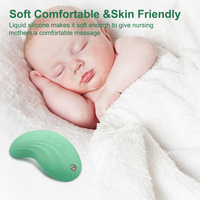 Masseur de lactation mini vibrant chauffant en silicone liquide souple de haute qualité pour soulager les douleurs thoraciques et améliorer la production de lait