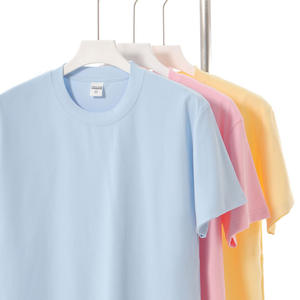 T-shirt casual estiva in cotone spandex 230G con scollo a O e maniche corte, vestibilità ampia, per <span class=keywords><strong>uomo</strong></span> e donna, con funzione traspirante. - Product Image 5