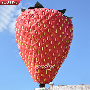Sculptures <span class=keywords><strong>de</strong></span> <span class=keywords><strong>fruits</strong></span> en orchidée classique, grande taille, décoration <span class=keywords><strong>de</strong></span> fraise en fibre <span class=keywords><strong>de</strong></span> verre, pour <span class=keywords><strong>Restaurant</strong></span> et centre commercial - Product Image 1