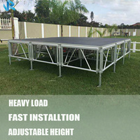 Escenario Móvil Impermeable de Cierre Rápido y Bajo Costo, Plataforma de Aluminio para Eventos y Conciertos