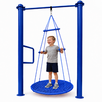 Balançoire suspendue ronde moderne Ropecube pour enfants, robuste, pour jardin, parc, aire de jeux, villa et école