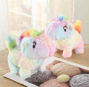 Nouvel Arrivage en Gros : Jouet en Peluche Électrique Licorne Arc-en-ciel avec Rembourrage en Coton PP, Poupée Animale Électronique Marchante pour Unisexe - Product Image 1