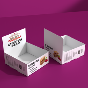 Phân Hủy Sinh Học Năng Lượng Thanh Các Tông Hiển Thị Truy Cập Hộp Sô Cô La Protein Thanh Snack Bao Bì Hộp Cho Lát Ngũ Cốc Cookie - Product Image 5