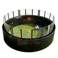 Machine d'entraînement interactive de vitesse de réaction pour le football : Défi de cercle de football, simulateur de football rapide, entraînement de la vitesse de réaction