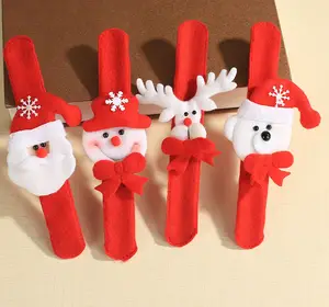 2020 navidad regalo barato Santa pulsera bofetada alces muñeco de nieve oso Decoración