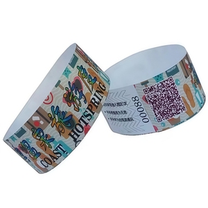 Braccialetti in Carta Sintetica Tyvek Personalizzati HXY, Monouso, Stampati, Promozionali, per Regali - Product Image 1