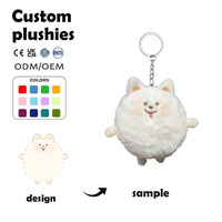 Vente en gros de jouets en peluche personnalisés mignons de dessin animé, loup, chien, pendentif, sac à dos, sac de voiture, porte-clés, décoration, cadeau pour enfant