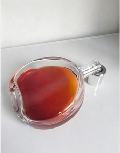 Botella de Vidrio Transparente Redonda de 700 ml para Licor, Botella Vacía de Vidrio Flint para Brandy, Whisky, <span class=keywords><strong>Vodka</strong></span>, con Logotipo y Tapa Personalizables - Product Image 4