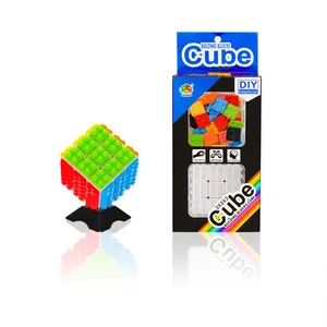 DIY Building Blocks 3x3x3cube Creative Magic Assemble Cube stickerless Educational toys plastic puzzle small educational blocks