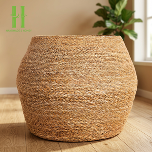 Handwoven Seagrass Storage Basket Home Decorative Christmas Decorations Gifts Laundari Basket jiahao Storage Boxes & Bins OEM - Product Image 1