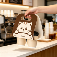 Support de transport personnalisé pour gobelets en papier – Plateau pour emballage de café et de boissons à emporter pour restaurants – Vente en gros