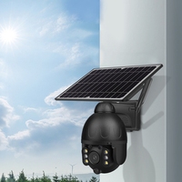 1080p mini cámara PTZ energía solar al aire libre inalámbrico 3G 4G tarjeta SIM cámara IP Cámara Solar 4g/