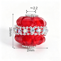 Perles en vrac en résine sculptée en forme de citrouille, avec bande de strass brillants et trou droit, fournitures DIY pour stylos, porte-clés, chaînes de téléphone et de sac