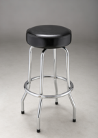 Tabouret de bar moderne à rotation 360 degrés, nouveau design, siège rembourré, pieds chromés, pour bar à domicile, garage, usage commercial