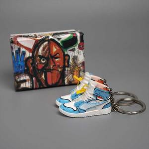 Offre Spéciale : Ensemble de Porte-clés Mini Sneaker Design Anime 3D – Accessoire Tendance pour Sneakerhead, Idéal Cadeau avec Boîtes - Product Image 6