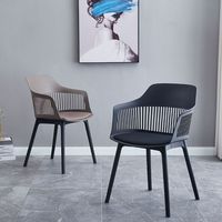 Chaises en plastique épaisses pour la salle à manger à domicile, simples et modernes, pour les salons de thé, les pâtisseries, les chaises à dossier et les petits tabourets