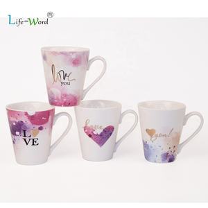 Tazas de café con estampado europeo, regalo creativo del Dí<span class=keywords><strong>a</strong></span> de San Valentín, regalos de boda de lujo, juego de tazas de cerámica para parejas, venta al por mayor - Product Image 5