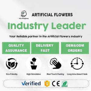 Alta calidad 2 tenedores tela de seda flores de jazmín artificiales <span class=keywords><strong>Malus</strong></span> <span class=keywords><strong>Spectabilis</strong></span> para decoración de boda fiesta hogar centro de mesa - Product Image 6