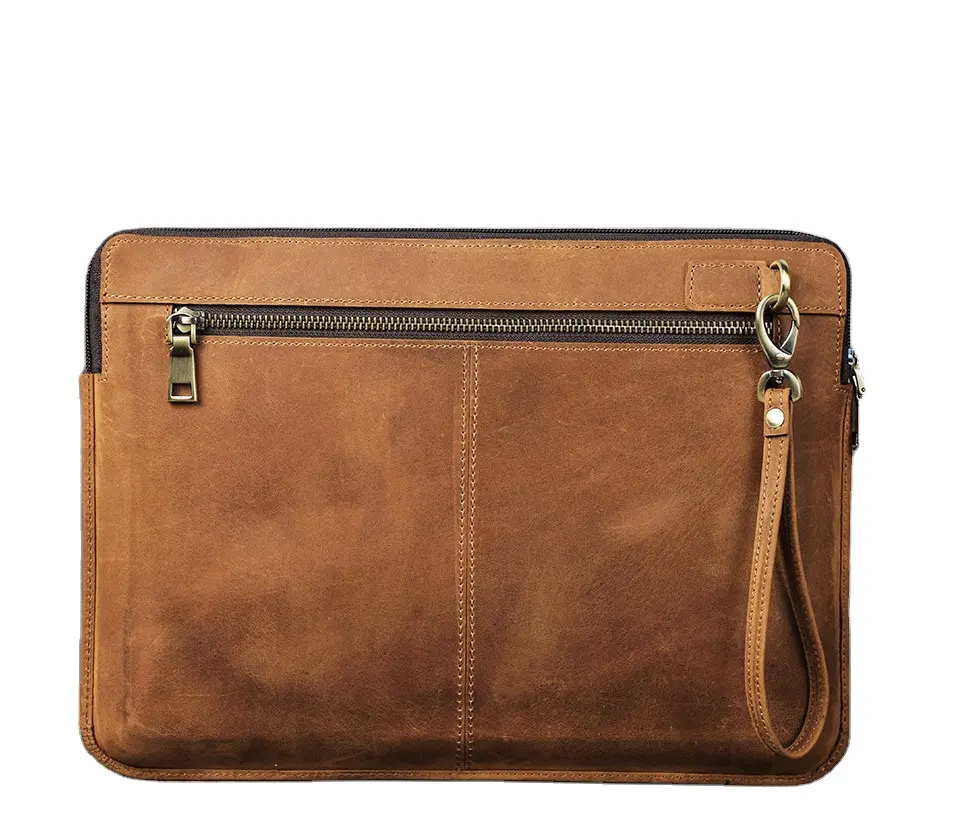 WETRUST 100% tam tahıl deri Laptop Case arka kapak için MacBook Pro 13.3 inç laptop için taşınabilir ipadd kapak çanta