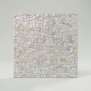 Piastrelle a Mosaico Vetri Sage 12x12 Pollici in Bianco Beige per Decorazione Pareti e Pavimenti - Product Image 1