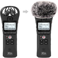 Enregistreur Portable professionnel en fourrure H1n, pare-brise, housse pour microphone, pratique, pour l'enregistrement