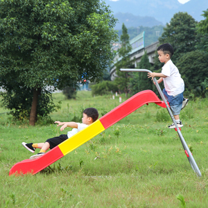 Giá Rẻ Giá Trẻ Em Sân Chơi Duy Nhất Trượt Thiết Bị Nhà Sản Xuất Toddler Ngoài Trời Playhouse Trượt An Toàn Đa-Tam Giác Rắn - Product Image 2