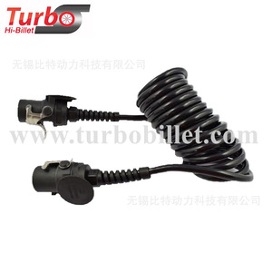 Câble d'alimentation spiralé Wabco 4460082430 EBS 24V avec connecteur pour électronique de camion - Product Image 1