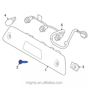 Mygt <span class=keywords><strong>24V</strong></span> Led Đuôi đèn Halogen & <span class=keywords><strong>Xenon</strong></span> phanh dừng đèn cho 2024 2025 cho TOYOTA tacoma ống kính màu đỏ & OEM 81560-ak010 81550-ak010 - Product Image 4