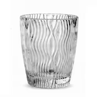10 motifs au choix, verre épais transparent, gobelet en verre gaufré, porte-bougie pour bougie DIY, décoration de table à la maison