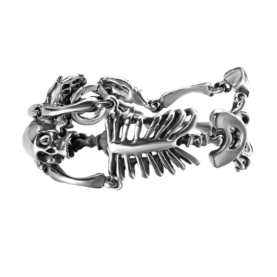 74848 Xuping jewelry retro cool stainless steel material men neutral versatile Halloween jewelry bracelet