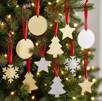 Ornements de Noël en acier inoxydable, décorations de Noël personnalisables, flocon de neige, renne, ruban rouge, cadeau de Noël, pendentif