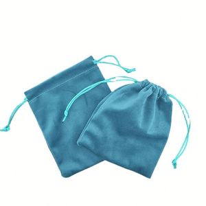 Exquisite <b>Velvet</b> Jewelry Storage Bag Custom Logo Small Drawstring Pouch for Gemstone Watch Recyclable Jewellery Packaging Bags - Product Image 2