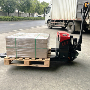 Chariot élévateur électrique adapté aux lieux nécessitant le transport de palettes, fonctionne bien sur les sols en ciment, époxy et carrelage en intérieur - Product Image 1