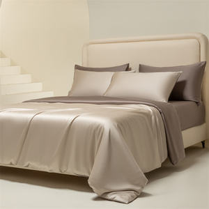 Parure de lit de luxe 100 % coton, 4 pièces, super douce, lavable en machine, draps, taies d'oreiller, housse de <span class=keywords><strong>couette</strong></span>, 200 fils/cm², style européen et américain - Product Image 5