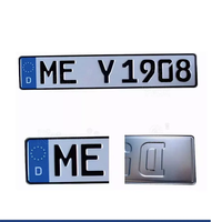 Machine de presse de plaque d'immatriculation de voiture en relief réfléchissante personnalisée