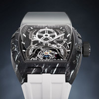 Jam Tangan Pria Bonest Gatti Terbaru, Merek Mewah Desain Tonneau, Tahan Air, Casing Serat Karbon, Jam Tangan Fashion Pria BG7003