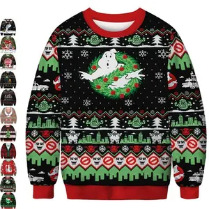 3D Christmas Tree sweatshirt men ugly Christmas sweater Sweater Knit New Year Eve Holiday Funny Sweatshirt