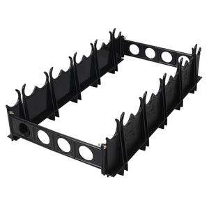 Cavalry Barracks Shield Stand ABS Material <b>Black</b> Security Equipment Storage Rack For Riot Gear - Product Image 4