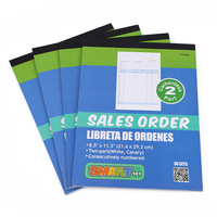 Impression personnalisée de carnets de reçus autocopiants, carnets de factures NCR, carnets de commandes de vente, formulaires numérotés en 2 exemplaires, vente en gros