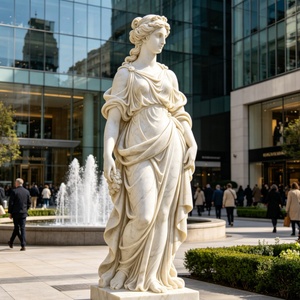 Grande Sculpture Personnalisée en Marbre pour Église, Extérieur et Intérieur, Thème Déesse des Quatre Saisons et Père Saint, pour Jardin, Villa, Décoration Européenne - Product Image 6