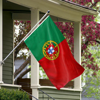 Drapeaux du Portugal en polyester à double couture, décoration de drapeau de football mondial, qualité garantie
